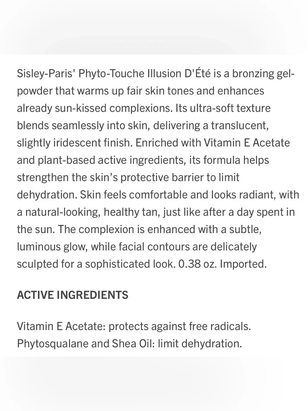 SISLEY- PHYTO-TOUCHE ILLUSION D’ETE